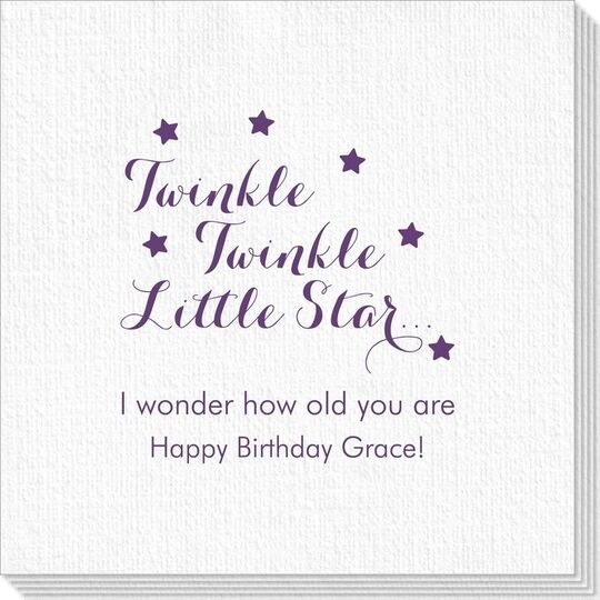 Twinkle Twinkle Little Star Deville Napkins