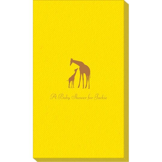 Giraffe Duo Linen Like Guest Towels