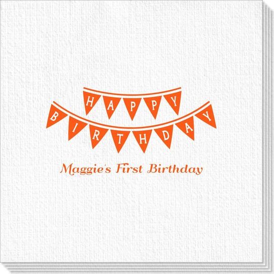 Birthday Banner Deville Napkins