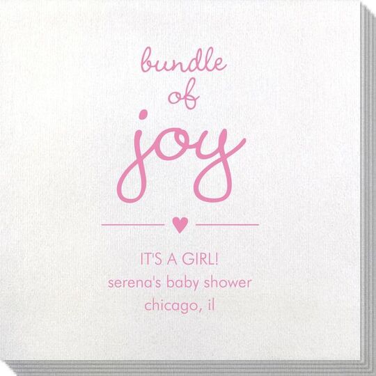 Heart Bundle of Joy Bamboo Luxe Napkins