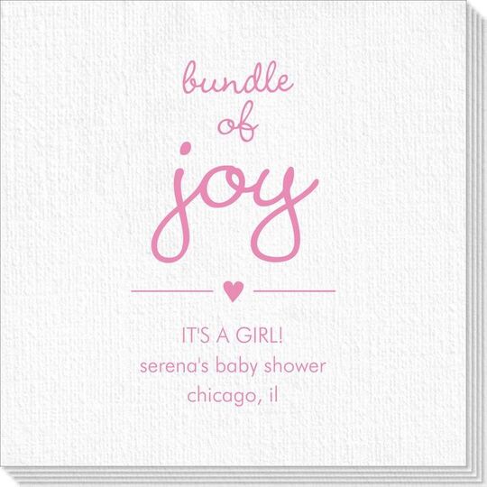Heart Bundle of Joy Deville Napkins