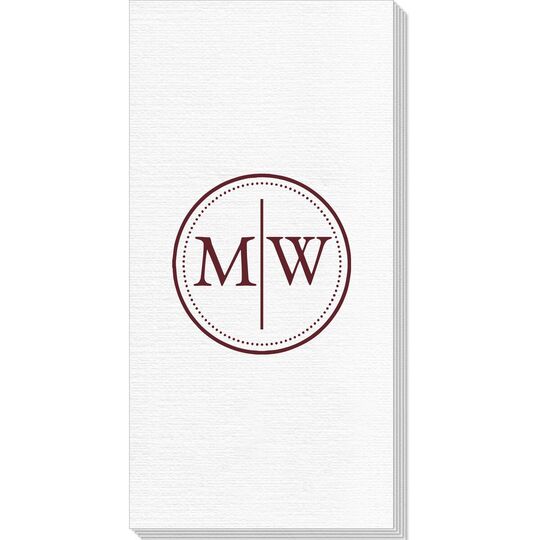 Dotted Circle Duogram Deville Guest Towels