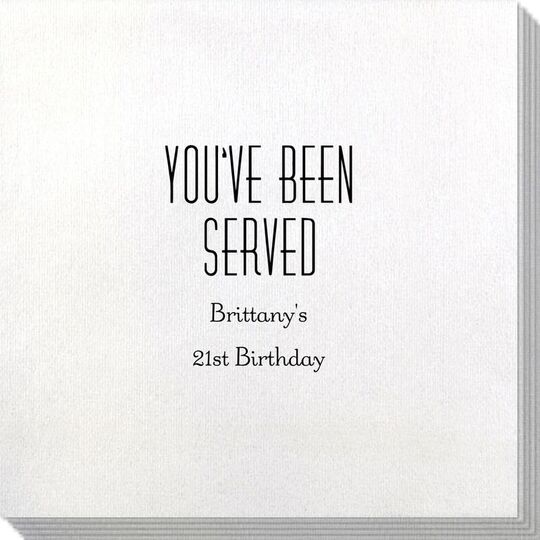 You've Been Served Bamboo Luxe Napkins