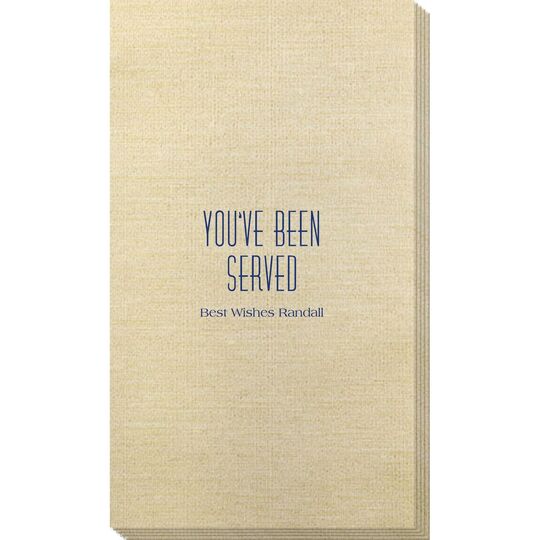 You've Been Served Bamboo Luxe Guest Towels