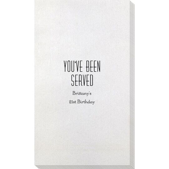 You've Been Served Bamboo Luxe Guest Towels