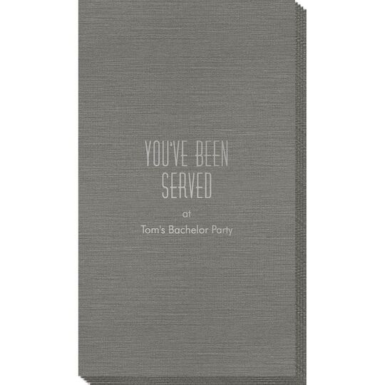 You've Been Served Bamboo Luxe Guest Towels