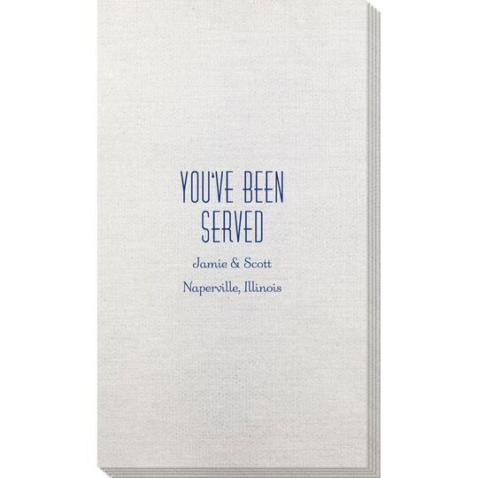 You've Been Served Bamboo Luxe Guest Towels