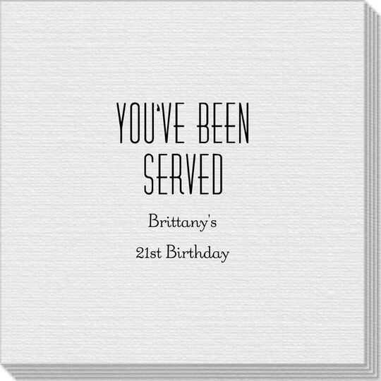You've Been Served Linen Like Napkins