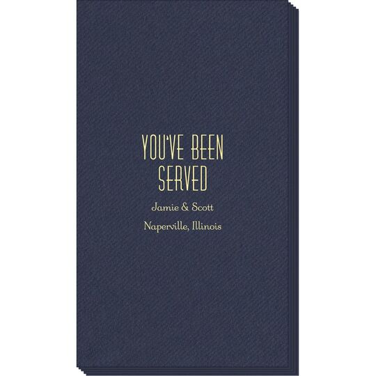 You've Been Served Linen Like Guest Towels