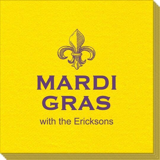 Mardi Gras Linen Like Napkins