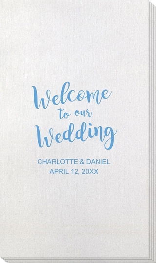 Welcome to our Wedding Bamboo Luxe Guest Towels