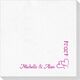 Corner Text with Graphic Double Hearts Deville Napkins Image 3 of 4