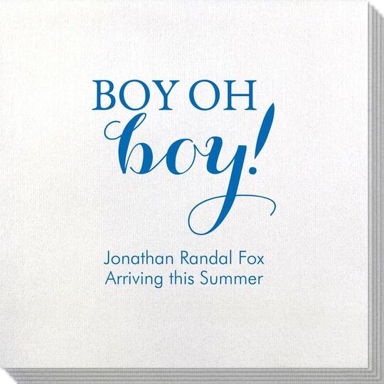 Boy Oh Boy Bamboo Luxe Napkins