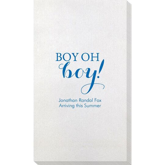 Boy Oh Boy Bamboo Luxe Guest Towels