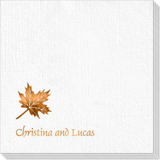 Little Autumn Leaf Deville Napkins