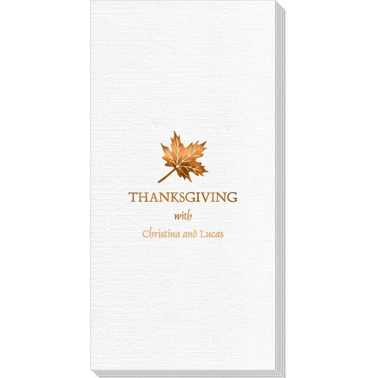 Little Autumn Leaf Deville Guest Towels