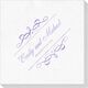 Royal Flourish Framed Names and Text Deville Napkins Image 3 of 3