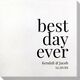 Best Day Ever Big Word Bamboo Luxe Napkins Image 1 of 5