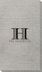 Striped Initial Bamboo Luxe Guest Towels Image 3 of 3