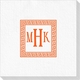 Greek Key Border with Monogram Deville Napkins Image 1 of 2