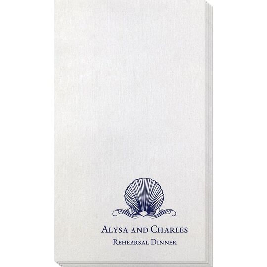 Graceful Seashell Bamboo Luxe Guest Towels