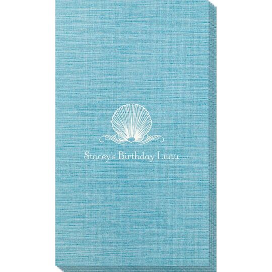 Graceful Seashell Bamboo Luxe Guest Towels
