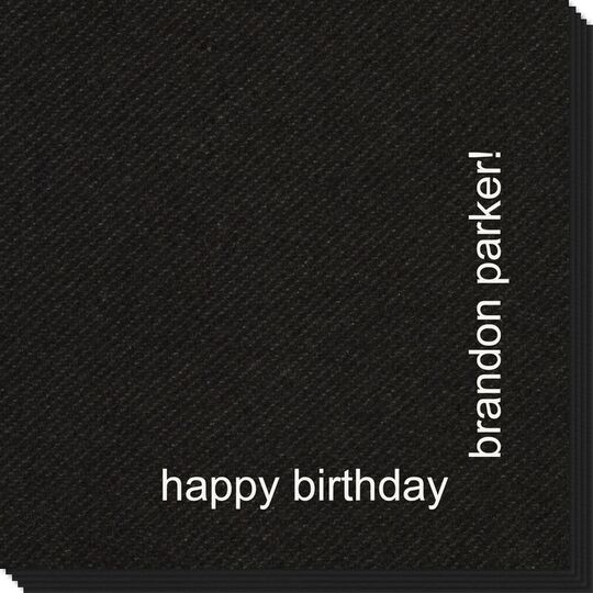 Corner Text Linen Like Napkins