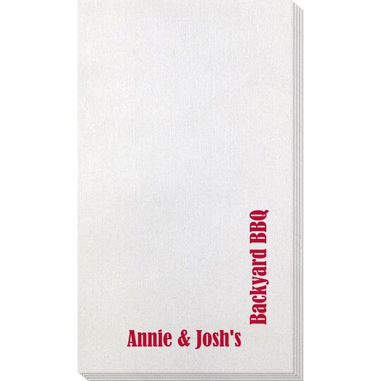 Corner Text Bamboo Luxe Guest Towels