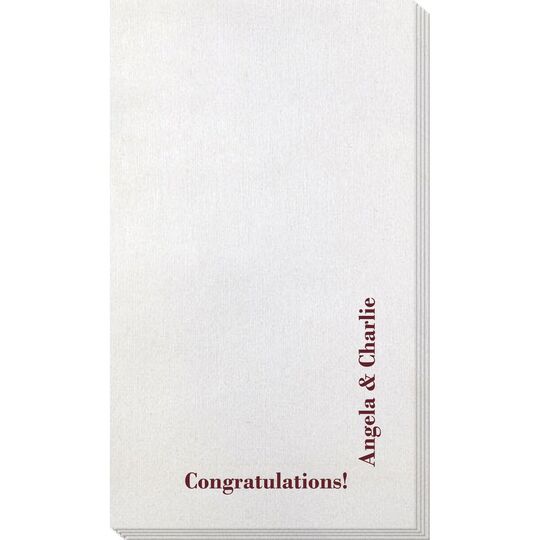 Corner Text Bamboo Luxe Guest Towels