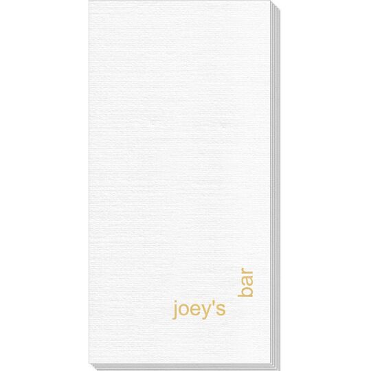 Corner Text Deville Guest Towels