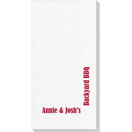 Corner Text Deville Guest Towels