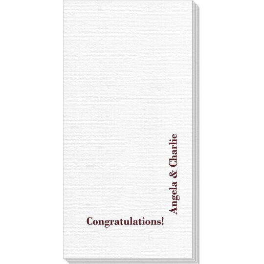 Corner Text Deville Guest Towels