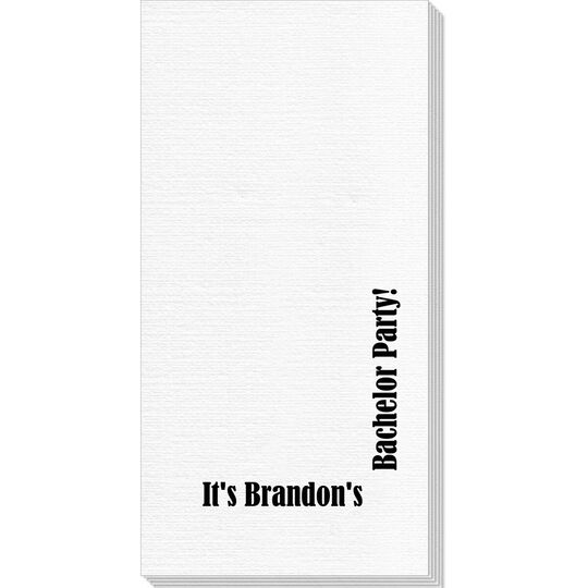 Corner Text Deville Guest Towels