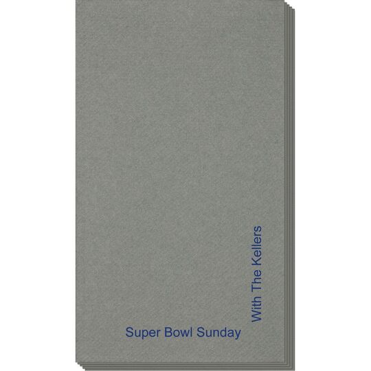 Corner Text Linen Like Guest Towels