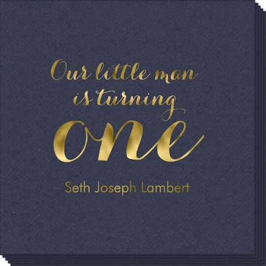 Our Little Man Linen Like Napkins