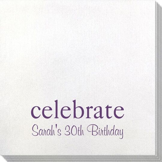 Big Word Celebrate Bamboo Luxe Napkins