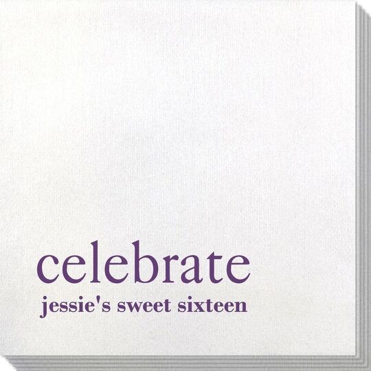 Big Word Celebrate Bamboo Luxe Napkins