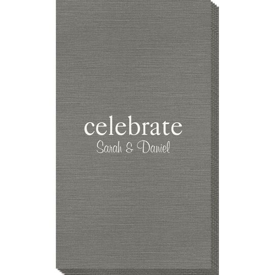 Big Word Celebrate Bamboo Luxe Guest Towels