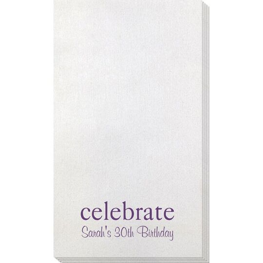 Big Word Celebrate Bamboo Luxe Guest Towels