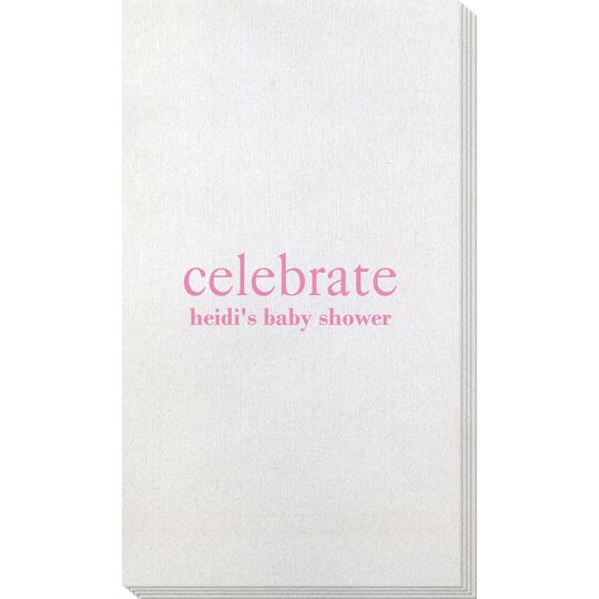 Big Word Celebrate Bamboo Luxe Guest Towels