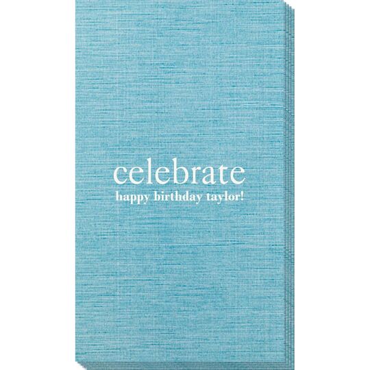 Big Word Celebrate Bamboo Luxe Guest Towels