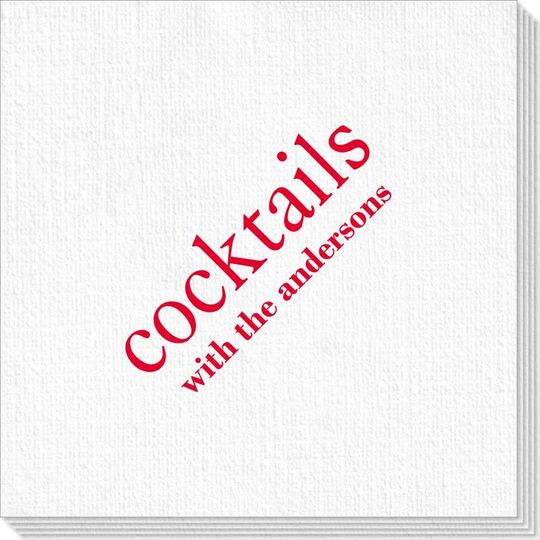 Big Word Cocktails Deville Napkins