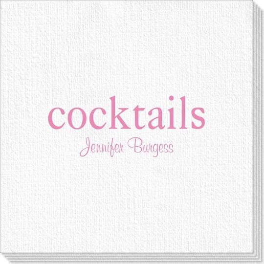 Big Word Cocktails Deville Napkins