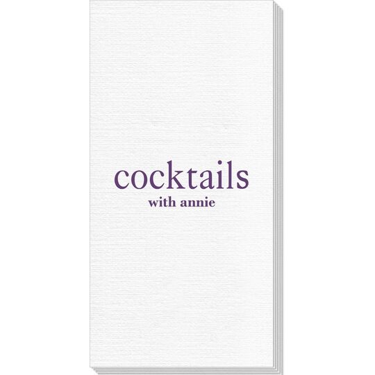 Big Word Cocktails Deville Guest Towels