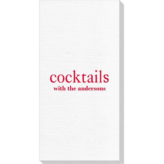 Big Word Cocktails Deville Guest Towels