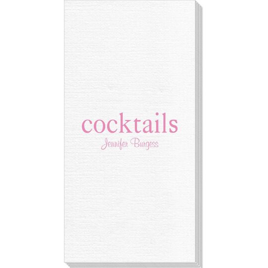 Big Word Cocktails Deville Guest Towels