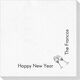 Corner Text with Champagne Glasses Design Deville Napkins Image 2 of 4