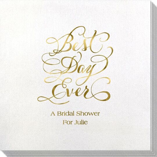 Whimsy Best Day Ever Bamboo Luxe Napkins