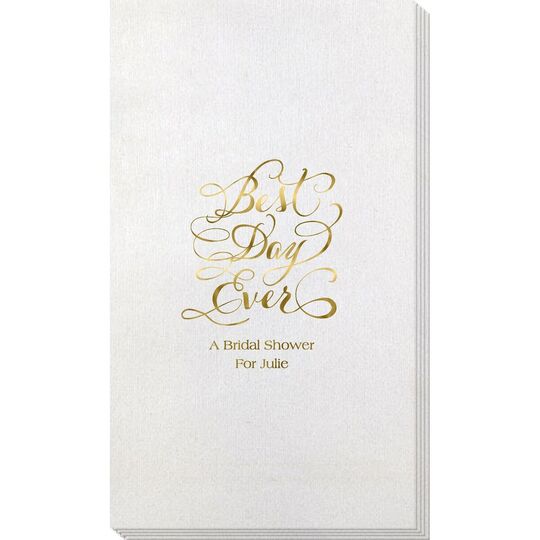 Whimsy Best Day Ever Bamboo Luxe Guest Towels