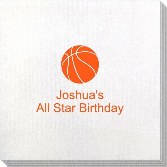 Basketball Bamboo Luxe Napkins